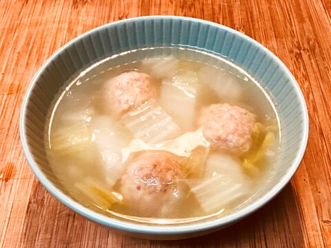 【あっさり美味しい】白菜の中華スープ